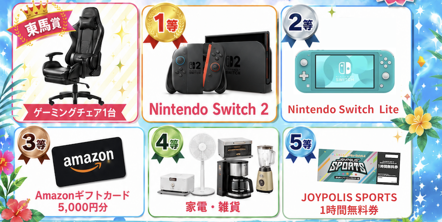 夏の大抽選会 開催！